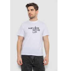Футболка чоловіча з принтом, колір білий, 241R1905