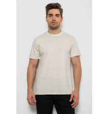 Футболка чоловіча однотонна, колір кремовий, 238R155