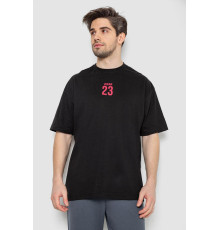 Футболка чоловіча з принтом, колір чорний, 244R7024