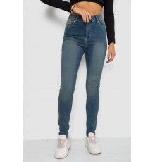 Джинси жіночі середньої посадки, колір синій, 247R6247-1