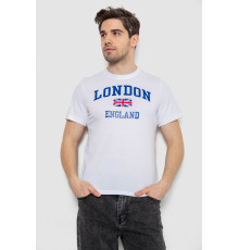 Футболка чоловіча з принтом, колір білий, 241R1909