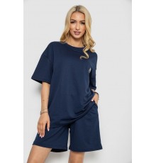 Костюм жіночий повсякденний, колір темно-синій, 241R5004