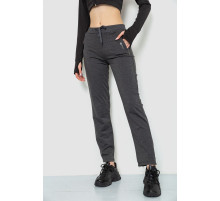 Спорт штаны женские, цвет темно-серый, 244R514