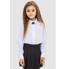 Блуза для дівчаток ошатна, колір білий, 172R201-2