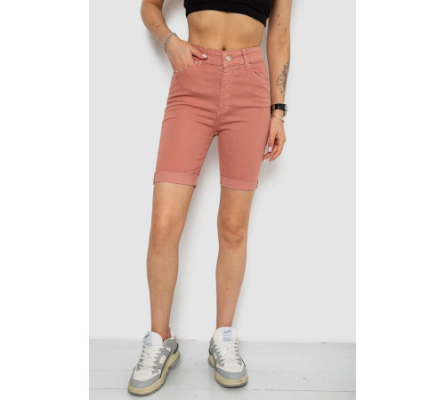 Шорты женские джинсовые, цвет пудровый, 182R1700