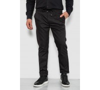 Штани чоловічі класичні однотонні, колір чорний, 157RU02-012