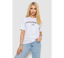 Футболка женская с принтом, цвет белый, 241R134