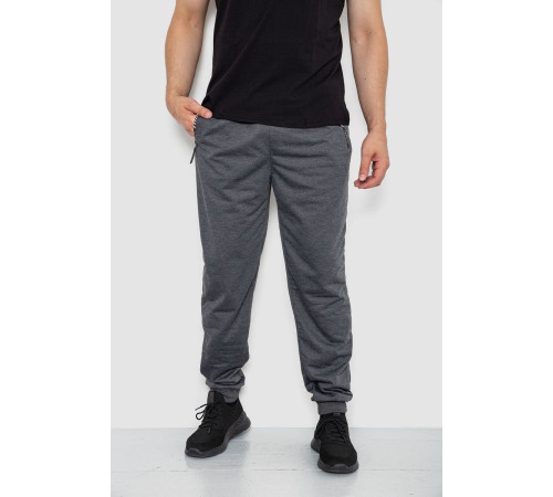 Спорт штаны мужские, цвет темно-серый, 244R41382