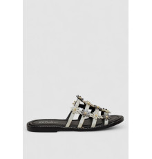 Шльопанці жіночі, колір сріблястий, 244RSL81489