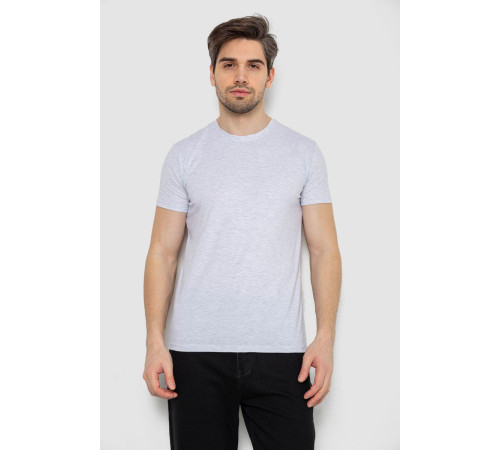Футболка мужская однотонная базовая, цвет светло-серый, 244R2405