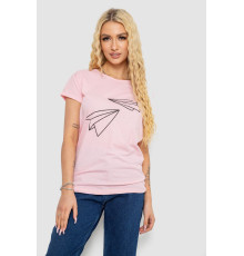Футболка жіноча з принтом, колір рожевий, 244R2217