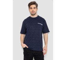 Футболка мужская с принтом, цвет темно-синий, 244R2127