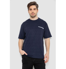 Футболка чоловіча з принтом, колір темно-синій, 244R2127