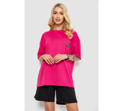 Костюм женский повседневный, цвет малиновый, 241R5004-1