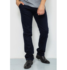 Штани чоловічі однотонні, колір темно-синій, 244RF801