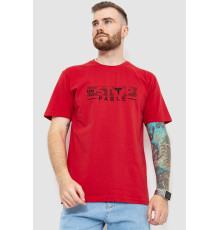 Футболка чоловіча батал, колір червоний, 208R014