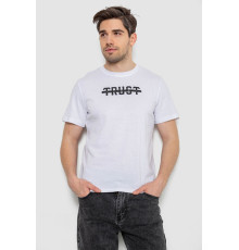 Футболка чоловіча з принтом, колір білий, 241R1902.