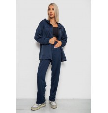 Спортивний костюм жіночий, колір темно-синій, 238R114