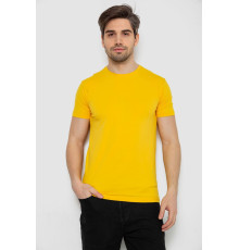 Футболка чоловіча однотонна базова, колір жовтий, 244R2407