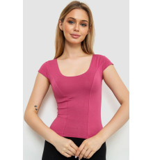 Топ однотонний, колір темно-пудровий, 186R105-1