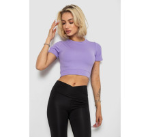 Футболка - топ женская в рубчик, цвет сиреневый, 238R58210