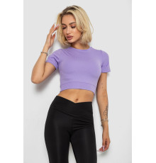 Футболка - топ женская в рубчик, цвет сиреневый, 238R58210