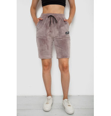 Шорты женские велюровые, цвет мокко, 238R58169-1