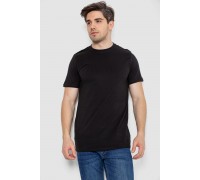 Футболка чоловіча базова білизняна, колір чорний, 244R121