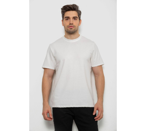 Футболка мужская однотонная, цвет молочный, 238R155