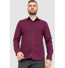 Сорочка чоловіча однотонна, колір сливовий, 214R7081