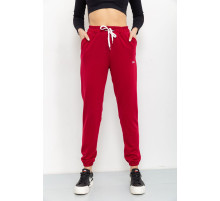 Спорт штаны женские двухнитка, цвет бордовый, 129R1466