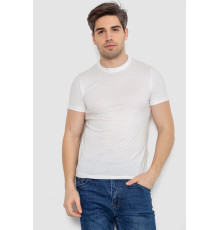 Футболка чоловіча базова білизняна, колір білий, 244R121