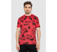 Футболка мужская с принтом, цвет красный, 244R6029