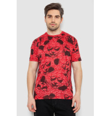 Футболка чоловіча з принтом, колір червоний, 244R6029