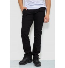 Штани чоловічі стрейч, колір чорний, 244RF804