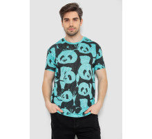 Футболка мужская с принтом, цвет мятный, 244R6034