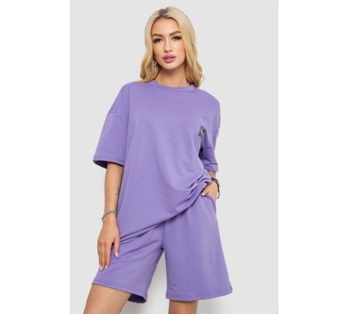 Костюм жіночий повсякденний, колір бузковий, 241R5004