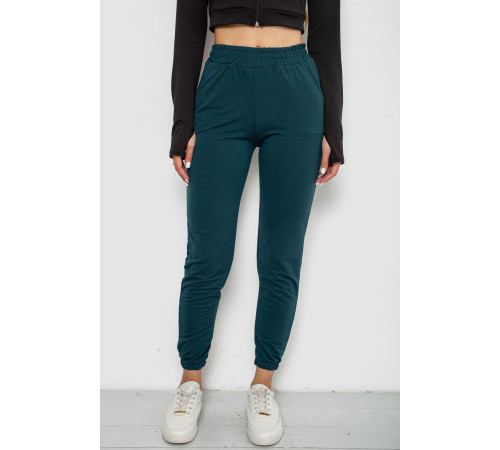 Спортивные штаны женские, цвет зеленый, 238R345