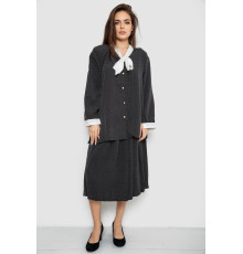 Костюм женский классический в горох, цвет черно-белый, 167R3002