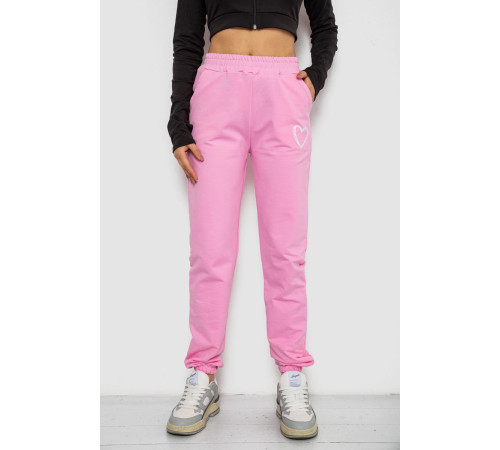 Спортивные штаны женские, цвет розовый, 238R324