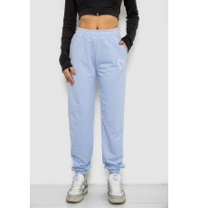 Спортивні штани жіночі, колір світло-блакитний, 238R324