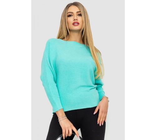 Кофта жіноча однотонна, колір м'ятний, 244R2034