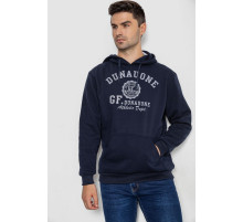 Худи мужской на флисе с капюшоном, цвет темно-синий, 244R2197