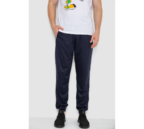 Спорт штаны мужские, цвет темно-синий, 244R41236