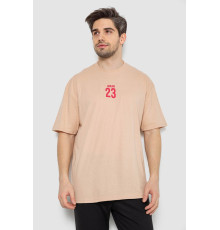 Футболка чоловіча з принтом, колір бежевий, 244R7024