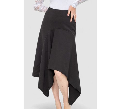 Юбка однотонная, цвет черный, 244R270