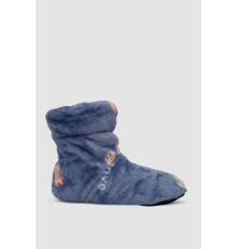 Тапочки-чобітки домашні плюшеві для дітей, колір блакитний, 102R1003