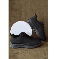 Кросівки жіночі текстиль, колір чорний, 243RA33-163