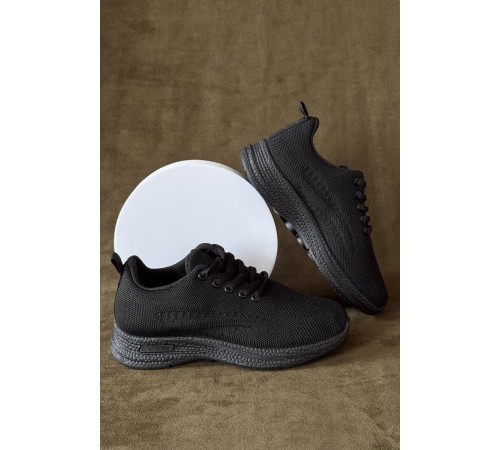 Кросівки жіночі текстиль, колір чорний, 243RA33-163