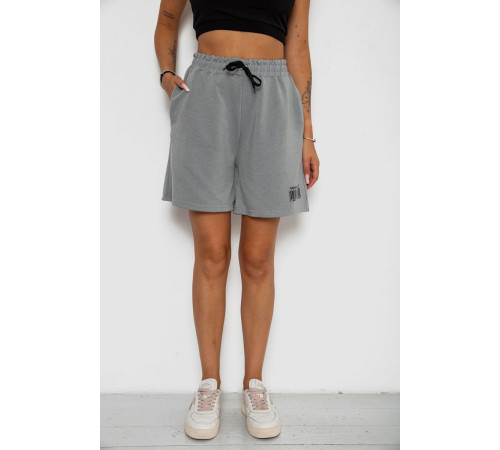 Шорты женские с принтом, цвет серый, 238R132